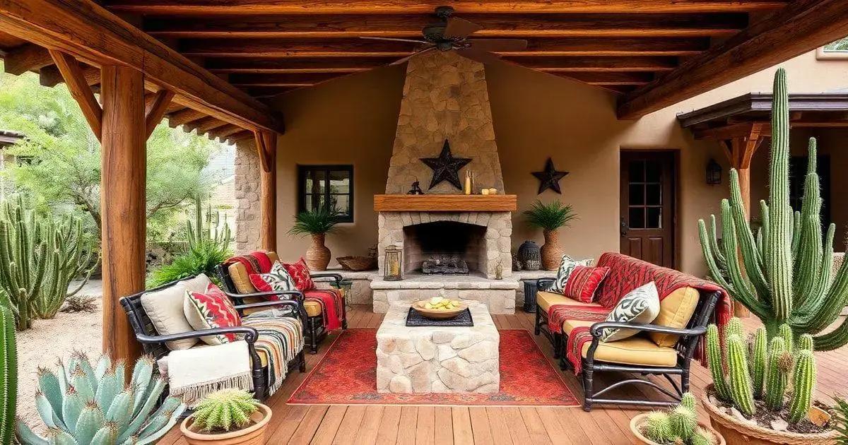 Patio with Southwestern Textiles