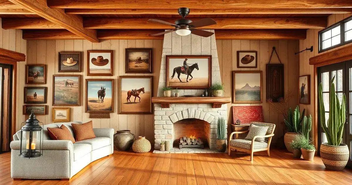 Western-Themed Gallery Wall