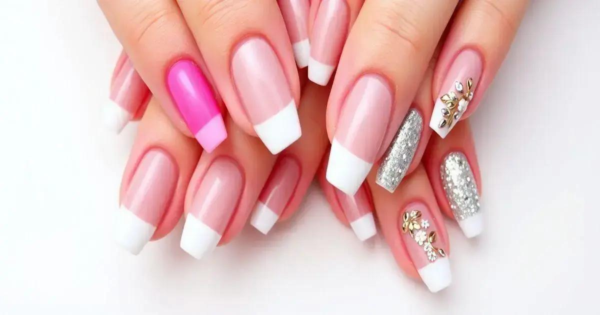 Pearly Stiletto Tips